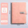 Cuaderno A5 con Logo Personalizado, Páginas Gruesas Rayadas, Cubierta de Cuero, Bloc de Notas para Oficina de Negocios, Cuaderno de Gran Capacidad, Venta al por Mayor de Fábrica