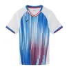 25 Uniformes de Bádminton Victory de Nuevo Estilo, Manga Corta, Secado Rápido, Transpirables, Uniformes Deportivos Unisex para Entrenamiento, Uniformes de Competición, Absorbentes de Sudor