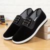 Zapatos de Tela Nuevos para Pareja Primavera y Otoño, Zapatos de Tela Corduroy Negros a la Moda, Zapatos de Trabajo Ultraligeros Resistentes al Desgaste, Zapatos de Tela Elástica Versátiles