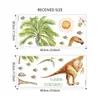 Mup1859 Dinosaurio Acuarela Planta de Dinosaurio Pegatinas de Pared Habitación de Niños Decoración de Fondo de Educación Temprana Transfronterizo Removible