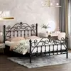 Cama de ferro espessada reforçada simples moderna cama princesa celebridade 1,8m cama de casal nórdica individual 1m cama de ferro