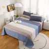 Juego de Sábanas de Algodón Lavado Grado Maternidad Clase A, Estilo Fresco Pieza Única para Dormitorio Estudiantil, Funda de Almohada de Algodón Puro Individual/Doble Juego de Tres Piezas