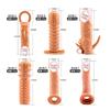 Maza de cristal vibratoria con púas transfronteriza para hombre, divertida, transparente, extendida, juego de pene de maza, juego de pene artificial