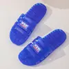 Chinelos de Cristal com Ar Condicionado para Dropshipping, Chinelos de Banho à Prova de Vazamento, Novos Chinelos de Plástico Antiderrapantes para Homens, Chinelos de Banheiro para Casais