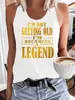 Moda Tendencia Europea y Americana 2026 Estampado de Letras 3D Verano Fresco Sexy Chica Caliente Ajuste Ceñido Camiseta sin Mangas Camiseta sin Mangas