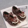 Zapatos de Cuña con Lunares Estilo Coreano para Mujer 2026 Otoño Nuevos Mary Janes de Punta Redonda Suela Suave Boca Baja Zapatos Casuales Perezosos