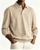 Polos europeos y americanos para hombre de importación, colección de primavera y otoño, camisetas de manga larga elegantes y sofisticadas con un cuello distintivo, directo de fábrica para dropshipping