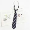 Decoração de Camisa Feminina Preguiçosa Sem Amarrar Jk Estilo Universitário Japonês Gola Listrada Preto Gravata Estudantil Masculina Retrô Verde