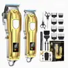 Set de Cortapelos Eléctrico Transfronterizo con Recortadora de Cabello Recargable y Máquina Cortapelos Combo