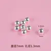 Cen Bolas de Plata S925 Bolas Sueltas Bolas de Posicionamiento Bolas Redondas Bolas Espaciadoras Pulsera de Cuentas DIY Collar Anillo Accesorios de Bolas Componentes de Plata 925