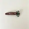 Presilha de Cabelo com Laço Estilo Fofo para Estudantes, Presilha Lateral para Mechas, Grampo de Cabelo, Acessório de Cabelo com Gotejamento de Óleo, Adorno de Cabeça