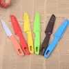 Cuchillo de Fruta Color Caramelo Cuchillo Pelador de Fruta de Acero Inoxidable Color Caramelo Cuchillo Portátil Gadgets de Cocina Creativos Venta Directa