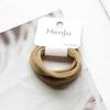 Paquete de 6 cuerdas para el cabello de estilo chic, sencillas y de alta elasticidad, pequeñas y frescas, básicas, de cuero, con cubierta de cuero, accesorios para el cabello japoneses y coreanos.