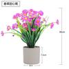 Amazon Plantas Artificiales Planta Verde Falsa Combinación en Maceta Adornos de Flores Falsas de Escritorio Flores Bonsái Pequeñas Flores de Hierba de Primavera para Exterior