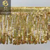 Pronta Entrega 16cm Franja Lantejoula Fantasia de Palco Latina Acessórios Joias DIY Franja Lantejoula Renda Acessórios