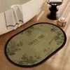 Alfombrilla de baño, con forma irregular, absorbente de agua, antideslizante, de tierra de diatomeas, para entrada de baño, inodoro y ducha, felpudo para el hogar