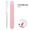 Paleta de aço inoxidável para nail art espátula de dupla ponta paleta de maquiagem mistura paleta de base líquida faca pá de base atacado