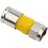 Cabo de TV Universal Blindado 24 Vias F-Head Digital para Set-Top Box, Fio de Cobre Puro 75-5 Extrudado, Conector F-Head Britânico