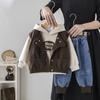 Traje de primavera para niño 2025, nuevo chaleco de trabajo informal de estilo occidental para primavera y otoño para bebés, de tres piezas, a la moda para bebés.