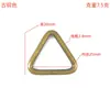 Herraje de hebilla triangular para bolso de equipaje, ropa, accesorios DIY, hebilla triangular de hierro, hebilla de anillo triangular