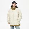 Chaqueta de Algodón Cálida con Capucha para Adolescentes, Abrigo de Algodón para Hombre, Chaqueta Acolchada Holgada Gruesa de Invierno, Estilo Trendy de Invierno para Parejas