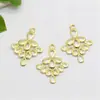 Fábrica nuevo material caliente para joyería DIY hecha a mano colgante de cobre fundido hueco accesorios para el cabello accesorios para el tocado material al por mayor
