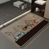 Tapete de Piso para Baño, Tapete Absorbente para Baño, Tapete Antideslizante para Puerta de Inodoro, Tapete para Pies, Tapete de Entrada para Baño, Alfombra de Secado Rápido