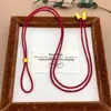 Cuerda Trenzada Tienda de Oro Mismo Estilo Cuerda Trenzada Cuerda de Alto Nivel Cuerda de Collar Avanzada con Colgante de Oro Arena Lanyard Unisex