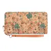 Billetera Larga Femenina Daifa Transfronteriza Bolso para Tarjetas de Personalidad Artística Vintage Diseño Estampado Grano de Madera Billetera para Monedas de Gran Capacidad