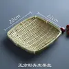 Productos Tejidos de Bambú Hechos a Mano Criba de Bambú Cesta de Bambú Bandeja para Dim Sum Paleta Recogedora Redonda Tejida para el Hogar Cesta de Almacenamiento Fruta Qin Xuan
