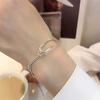 Bracelete de nó de vento frio design simples de nicho feminino temperamento personalidade combina com tudo 2022 nova moda bracelete feminino