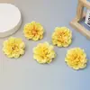 Flor de dalia accesorios hechos a mano materiales de decoración DIY accesorios para ropa de fiesta de noche tela de bio-seda flores artificiales de estilo europeo