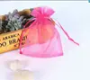 Bolsa de organza com cordão multicolorida, bolsa de malha transparente com cordão, para joias, doces de casamento, embalagem de presente, bolsa de armazenamento para sachês