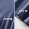 Camisa de Outono com Gola Meia Alta para Homem, Camiseta de Manga Comprida Base Sem Costura, Roupa Íntima Térmica Masculina de Modal para Outono e Inverno