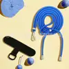 Cordón para Teléfono Móvil de 6 mm Se Puede Usar en Diagonal a Través de la Cuerda, Cordón Anti-Pérdida, Teléfono Móvil se Puede Llevar en la Espalda, Cuerda Larga Trenzada, Cordón para Hombro de Teléfono Móvil, Cadena para Teléfono Móvil