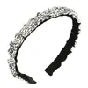 Diadema de Nuevo Estilo Transfronteriza para Mujer, Lujo de Gama Alta, Altura Craneal Alta, Diadema Irregular con Pedrería, Joyería Hecha a Mano DIY para Mujeres