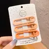 Grampo de Cabelo Colorido Gradiente Sem Costura Estilo Clip-in Franja Lateral Feminina Clip Coreia do Sul Doce Fofo Grampo Bico de Pato Acessórios de Cabelo