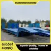 Ventas de Exportación Transfronteriza de Fábrica a África de Remolque de Cama Baja Plegable de Cuello de Cisne de 5 Ejes para Transporte de Maquinaria de Ingeniería