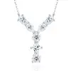 Collar de moda de comercio exterior estilo ins de lujo ligero nicho, nuevo accesorio de collar 925 de plata transfronterizo que no se decolora para mujeres en verano