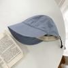 Sombrero de pescador de ala grande con protección solar del mismo estilo de Zhao Rusi para niños, sombrilla de verano para exteriores que combina con todo, sombrero para el sol resistente a los rayos UV para hombres