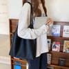 2026 Bolso de Hombro Literario Estilo Coreano Nuevo, Bolso Grande Versátil para Clases, Bolso de Cuero Suave de Gran Capacidad Estilo Ins para Madre e Hija