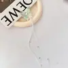 Grampo de Cabelo Rosa Doce com Laço e Franja de Pérola, Presilha Lateral Super Delicada para Menina, Acessório de Cabelo
