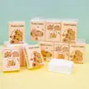 Lenço de Papel Amarelo Desenho Animado Cachorrinho Amarelo 3 Camadas 8 Folhas 9 Pacotes Embalagem Pequena Portátil Papel de Lenço Lenço Facial