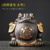 Mascota de Té de Arcilla Púrpura Sapo Dorado al por Mayor, Se Puede Criar, Atrae Riqueza, Decoración de Juego de Té, Exquisita Hecha a Mano Sapo para Mesa de Té de Ceremonia del Té Zen