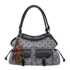 Moda Otoño 2026 Bolso Retro Bajo el Brazo Nuevo Gran Capacidad Lunares Bolso de Mano de Alto Valor Bolso de Hombro para Viajes