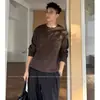 Camisa Polo Suéter Estilo Old Money Masculino Gola Henley Listrado Anti-listrado Malha Manga Longa Outono Inverno Fábrica Transfronteiriça Atacado