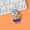 Broche acrílico de desenho animado de animal, distintivo fofo para atacado, acessório para bolsa de estudante, pequeno pingente, patch de medalha comemorativa