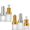 Botellas de Vidrio de Alta Gama para Aceites Esenciales, Botellas para Líquidos de Esencia, Botellas Gotero con Puntas de Goma, Botellas Vacías para Reenvasar, En Stock