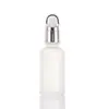 Botellas de vidrio esmerilado al por mayor para aceites esenciales con gotero, 30 ml para dispensar muestras vacías de sueros cosméticos, lociones, perfumes