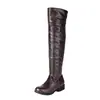Nuevas Botas de Motocicleta de Tacón Medio Europeas y Americanas Botas Altas hasta la Rodilla Botas de Caballero Tallas Grandes 40-51 Botas de Exportación de Amazon